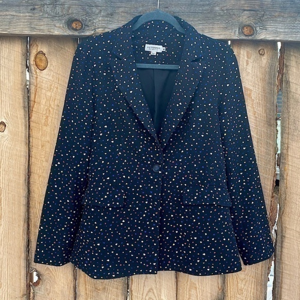 Lili Sidonio x Molly Bracken Heart Print Blazer Jacket​